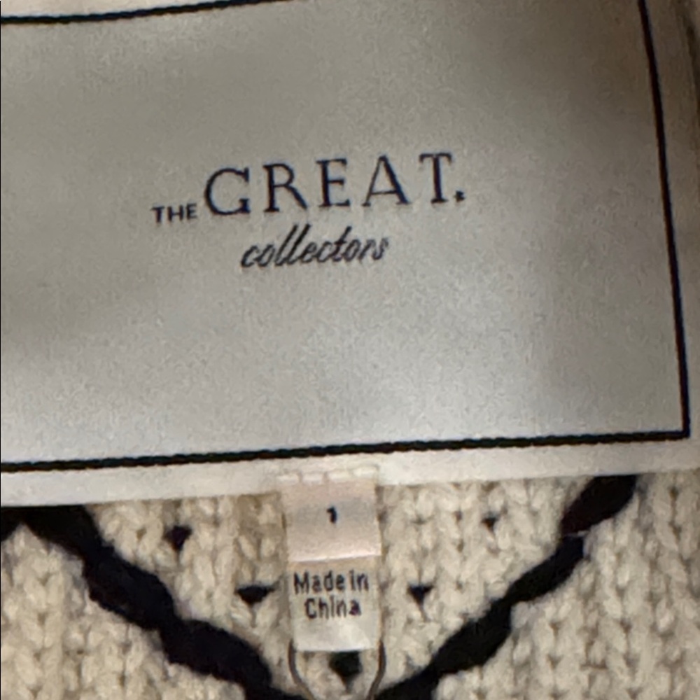 The Great. NWT The Horse Lodge Cardigan Open cardigan with horse motif - Picture 7 of 12